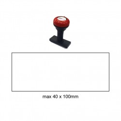 Hand Stamp MS40100R, 40x100mm